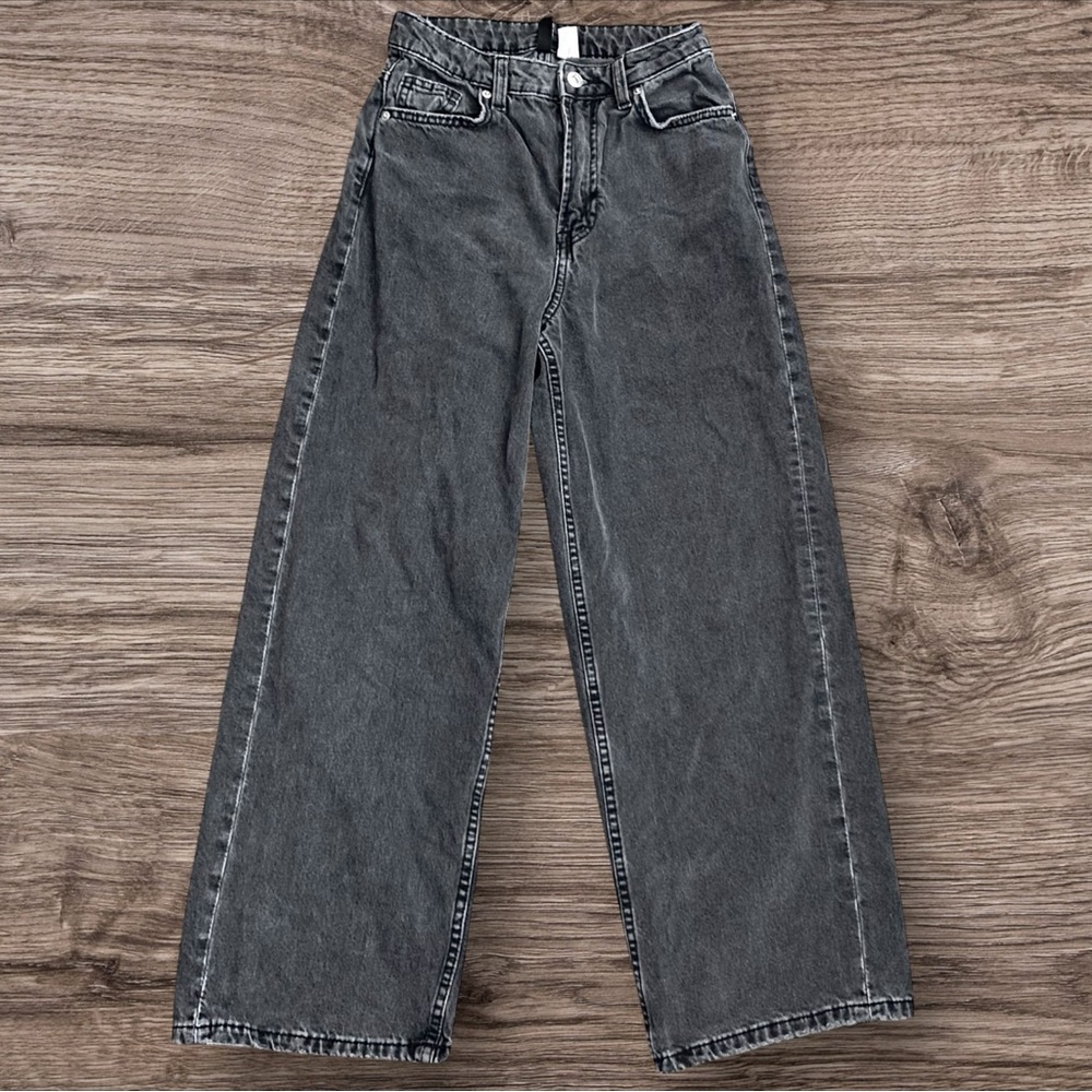 H&M Dark Wash High Rise Baggy Women's Jeans